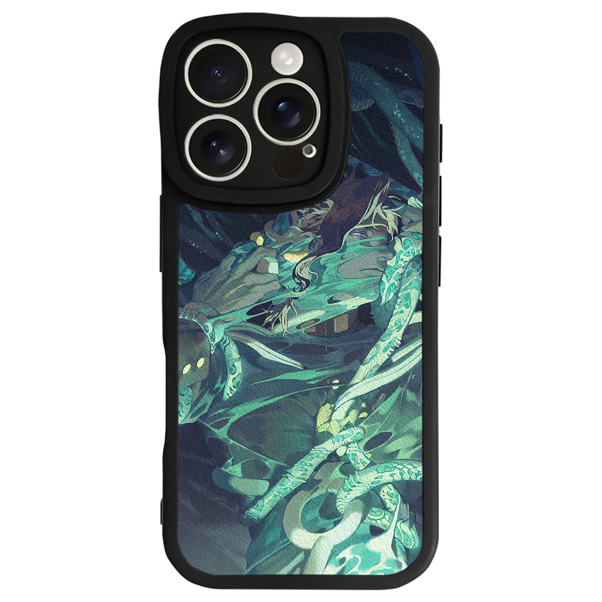 （画像用） ジョジョの奇妙な冒険 JoJo's Bizarre Adventure 【iPhone 16シリーズ対応】シリコンスマホケース（レザー調） 材質：シリコン